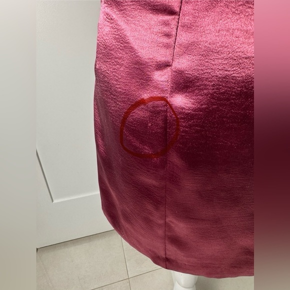 Cinq A Sept Natalia Ruched Hammered-Satin Mini Dress/Size 6 - Picture 11 of 14